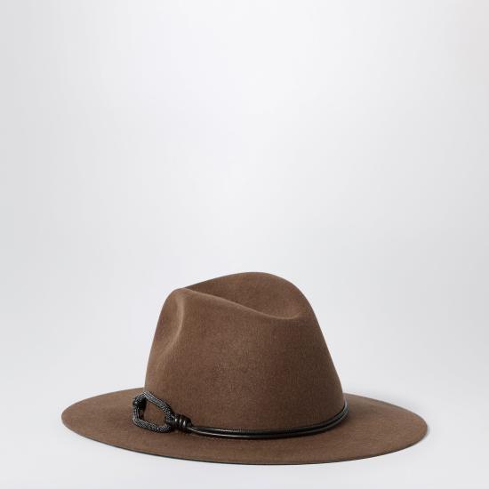 26FW 브루넬로 쿠치넬리 모자 MCAP90233WO Brown
