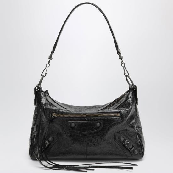 26FW 발렌시아가 르 시티 모토 스몰백 8660572ABEK Black