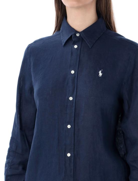 26FW 폴로 랄프로렌 포니 자수 리넨 셔츠 (211970730009) 211970730519 TIDAL NAVY DOM - POLO RALPH LAUREN
