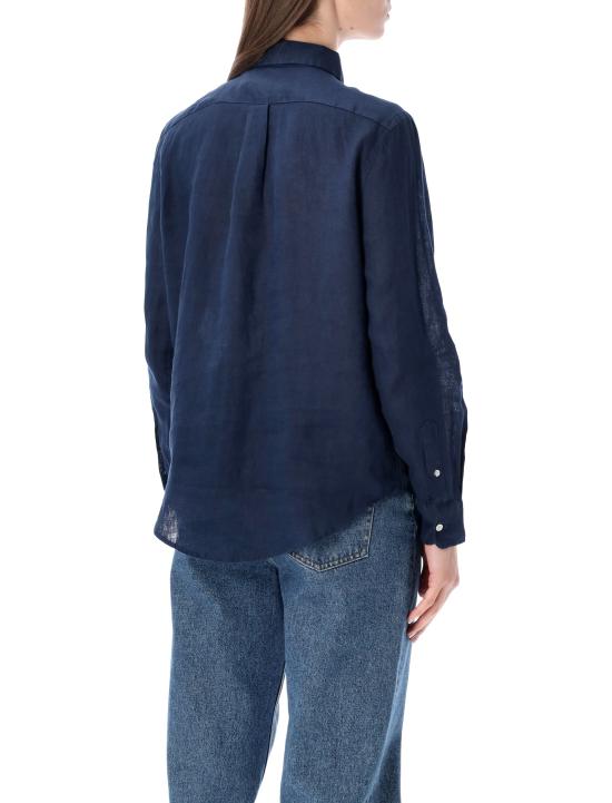 26FW 폴로 랄프로렌 포니 자수 리넨 셔츠 (211970730009) 211970730519 TIDAL NAVY DOM - POLO RALPH LAUREN