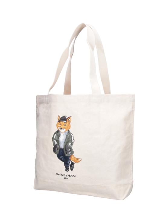 26FW 메종키츠네 토트백 MRUBT04WW9042 P700 CREAM - MAISON KITSUNE