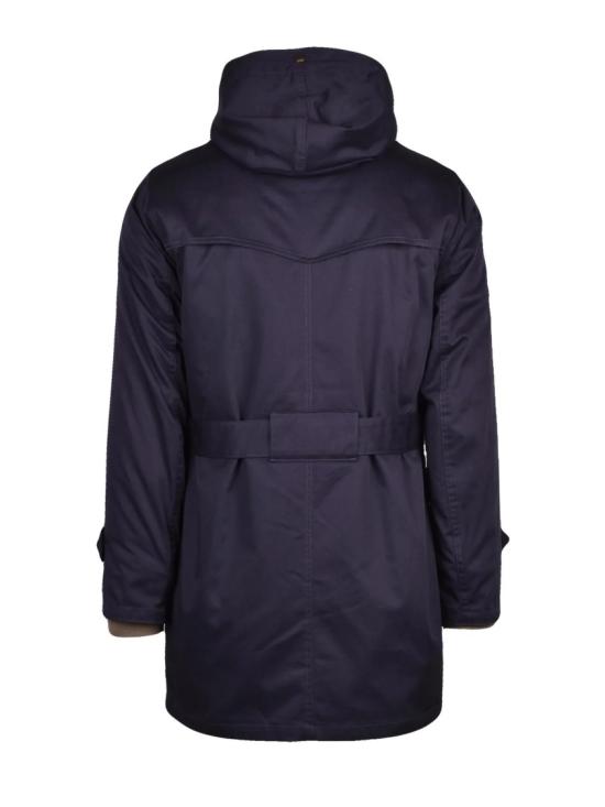 25FW L Eskimo 자켓 파란색 탈부착식 안감 벨트형 폴리에스터 혼방 파카 - OTHER BRANDS