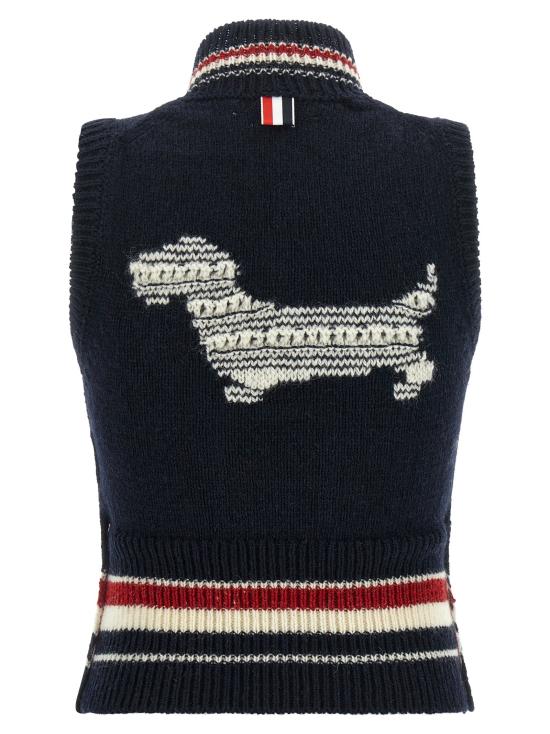  톰브라운 베스트 LDFKV233AY1506415 NAVY - THOM BROWNE