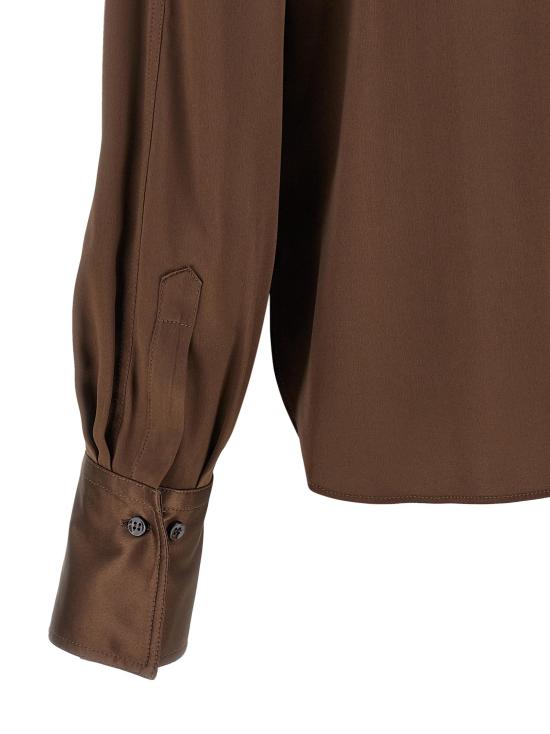 26FW 브루넬로 쿠치넬리 블라우스 BR345614BM BROWN - BRUNELLO CUCINELLI