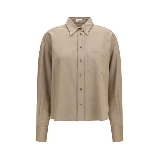 26FW 브루넬로 쿠치넬리 셔츠 BRMB148M1O26C006BB BEIGE