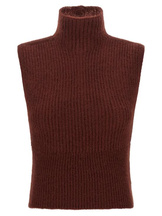 26FW 막스마라 민소매 티셔츠 MA345399BM BURGUNDY
