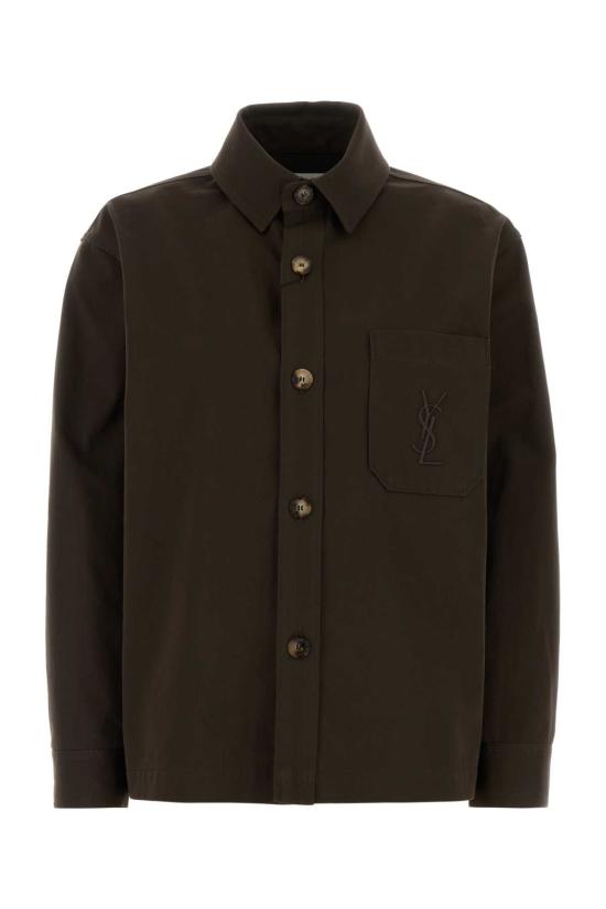 26FW 생로랑 셔츠 852011Y03JG 7073 BROWN