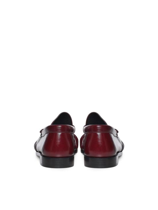 26FW 생로랑 빈티지 보르도 소프트 가죽 로퍼 A001MMAAFGB6629 DARK RED - SAINT LAURENT