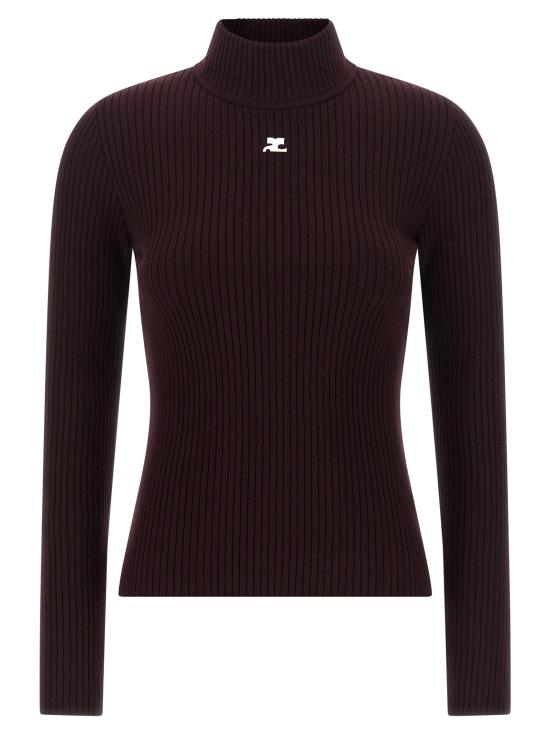 26FW 쿠레쥬 스웨터 CO345517BM BURGUNDY