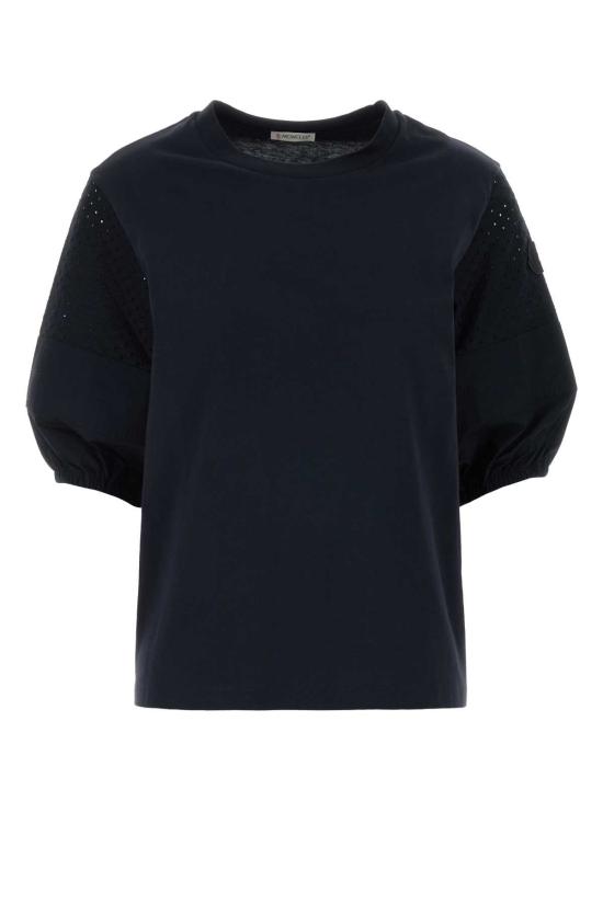 26SS 몽클레어 코튼 저지 산 갈로 티셔츠 L10938C0004589AUO 742 NAVY