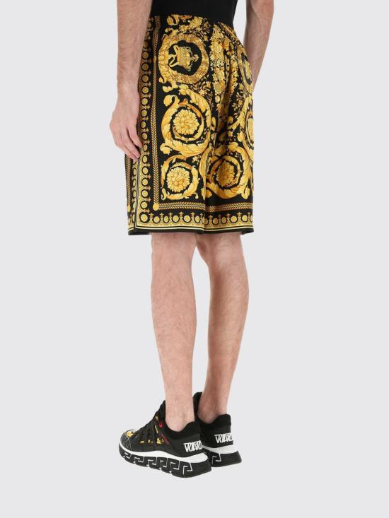 26FW 베르사체 숏팬츠 10024761A03044 5B000 Black - VERSACE