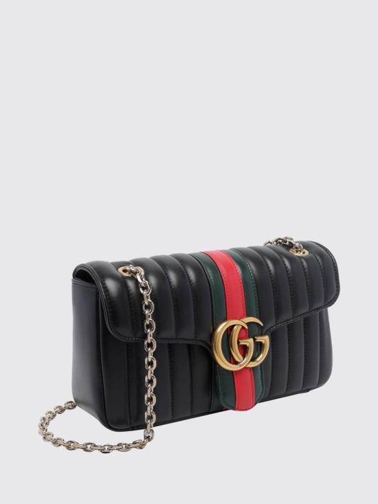 26FW 구찌 제트 세트 GG 마몽 미디움 숄더백 A005XWAAG8N 1068 Black - GUCCI