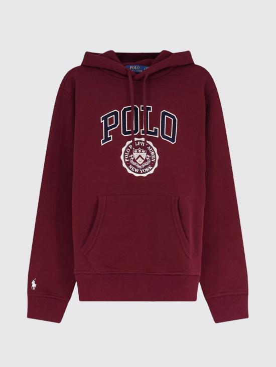 26FW 폴로 랄프로렌 후드 티셔츠 710B26149 005 Red Purple - POLO RALPH LAUREN