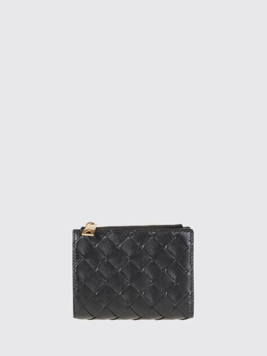 26FW 보테가베네타 인트레치아토 스몰 바이폴드 월렛 742330VCPP3 8425 Black