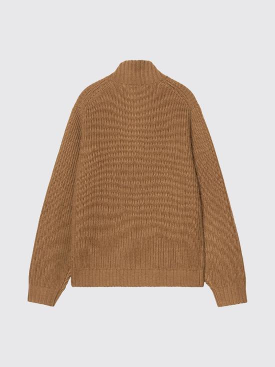 26FW 칼하트 WIP 디트로이트 하프 집 스웨터 I035398 3TGXX Brown - CARHARTT WIP