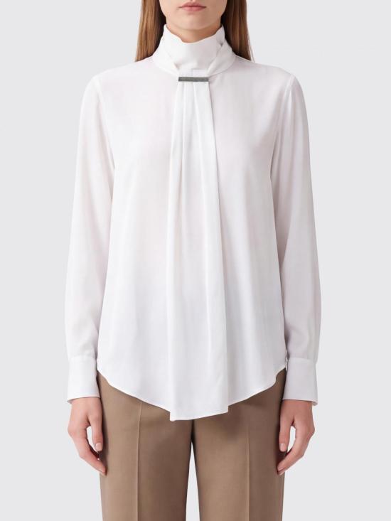 26FW 브루넬로 쿠치넬리 탑 M0091B1G04 C159 White