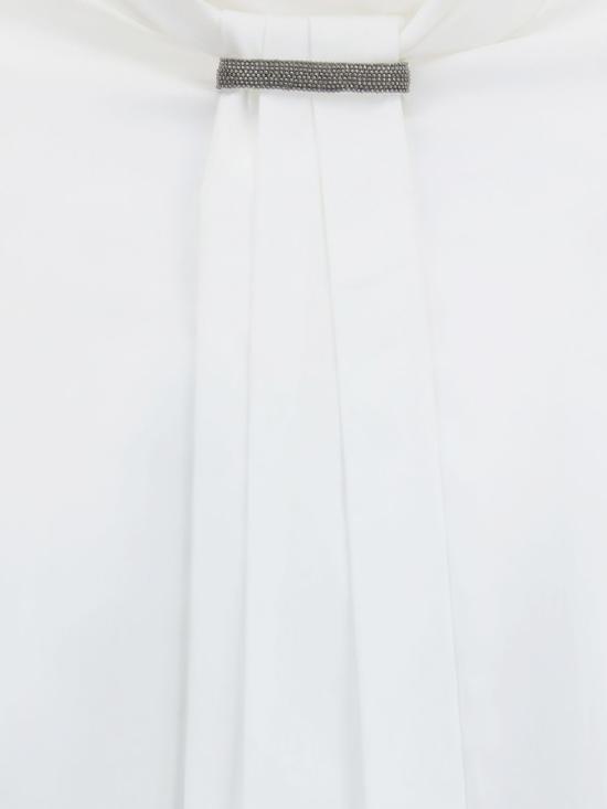 26FW 브루넬로 쿠치넬리 탑 M0091B1G04 C159 White - BRUNELLO CUCINELLI