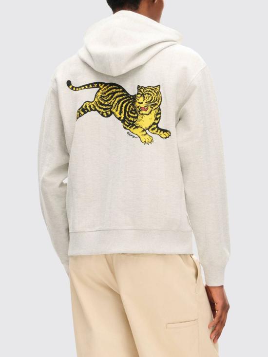 26FW 겐조 후드 티셔츠 FG65HO2764MX 93 Grey - KENZO