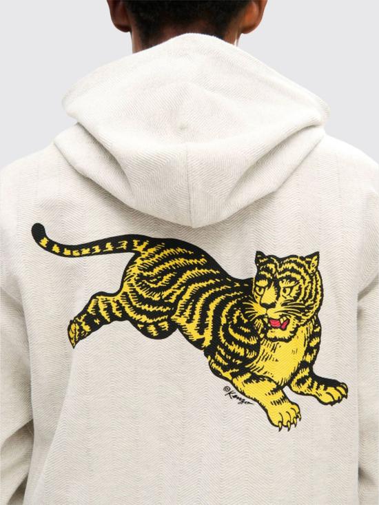 26FW 겐조 후드 티셔츠 FG65HO2764MX 93 Grey - KENZO