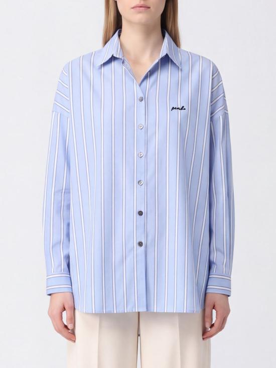 26FW 핑코 셔츠 107320A3HU EZE Gnawed Blue