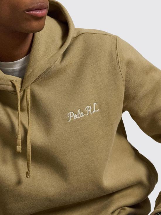 26FW 폴로 랄프로렌 후드 티셔츠 710B28794 001 Kaki - POLO RALPH LAUREN