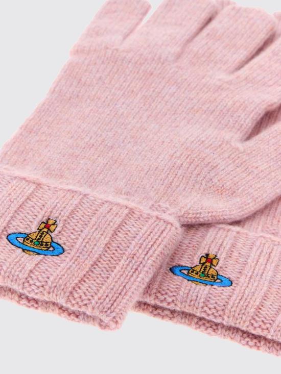 26FW 비비안웨스트우드 캐시미어 글로브 8202002QK008H G401 Pink - VIVIENNE WESTWOOD