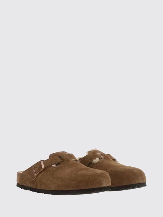 26FW 버켄스탁 보스턴 시어링 스웨이드 뮬 보스턴 시어링 스웨이드 뮬 1032432 Black - BIRKENSTOCK