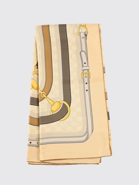 26FW 구찌 GG 자카드 울 실크 스카프 머플러 A007EA3G001 9700 Beige