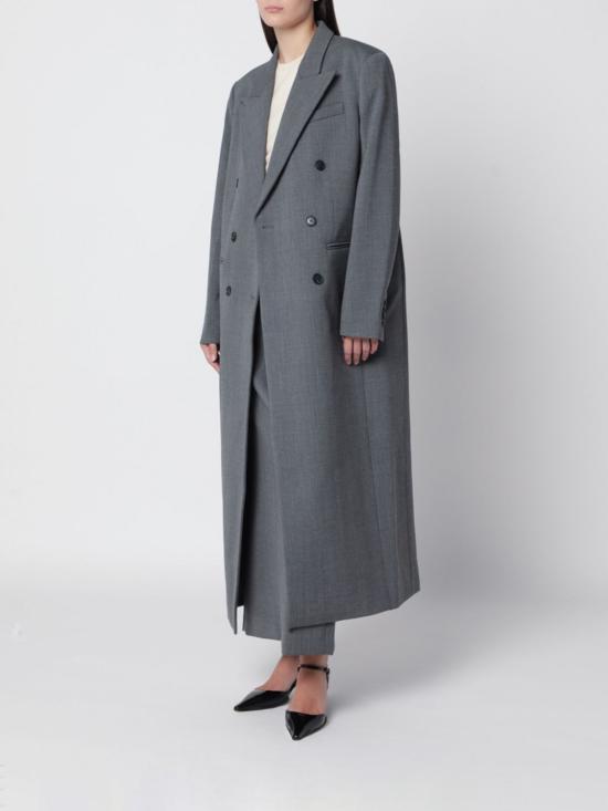 26FW 알마다 라벨 코트 3001PL GR Grey