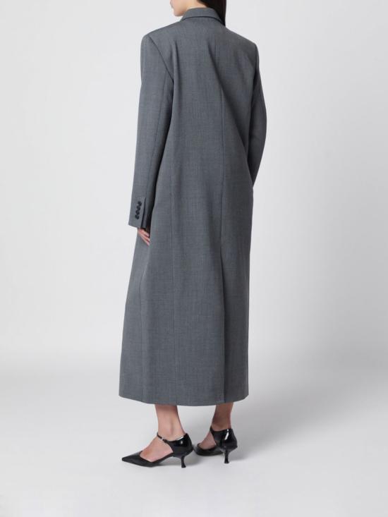 26FW 알마다 라벨 코트 3001PL GR Grey - ALMADA LABEL