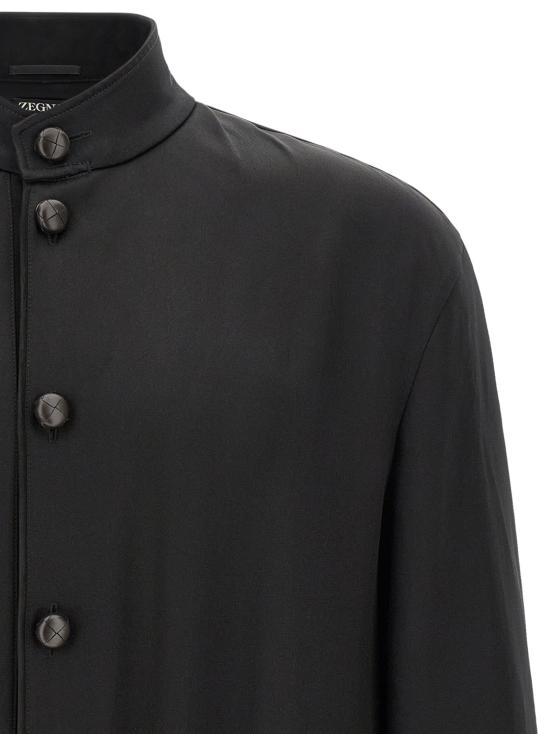 26FW 에르메네질도제냐 긴팔 티셔츠 ZE345427BM BLACK - ERMENEGILDO ZEGNA