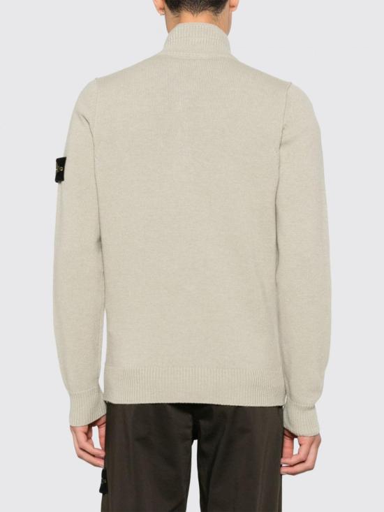 26FW 스톤 아일랜드 램스울 하프집 점퍼 램스울 하프집 점퍼 5100040S00A3 V0095 Sand - STONE ISLAND