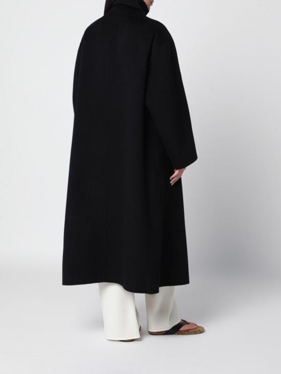 26FW 알마다 라벨 코트 6511WO BL Black - ALMADA LABEL