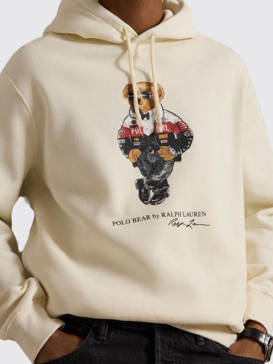26FW 폴로 랄프로렌 후드 티셔츠 710B30954 001 Cream - POLO RALPH LAUREN