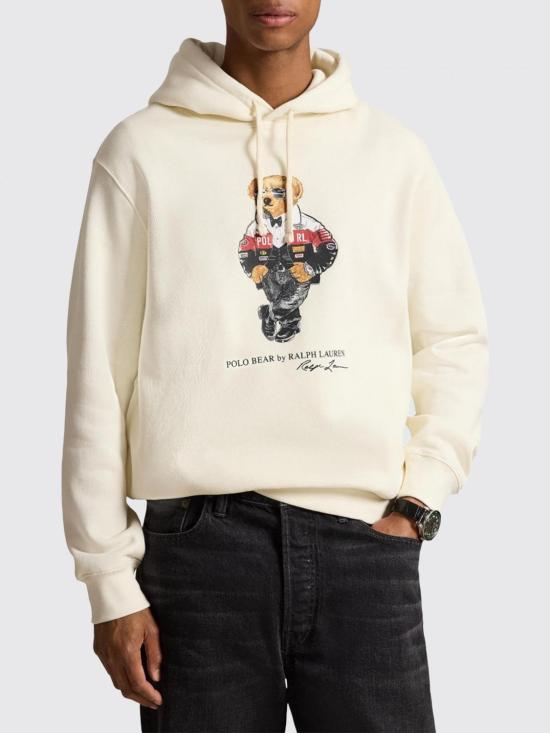 26FW 폴로 랄프로렌 후드 티셔츠 710B30954 001 Cream
