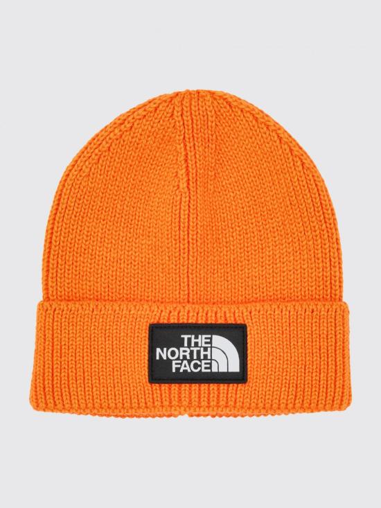 26FW 노스페이스 TNF 로고 박스 커프드 비니 NF0A8CHE 1OP Orange