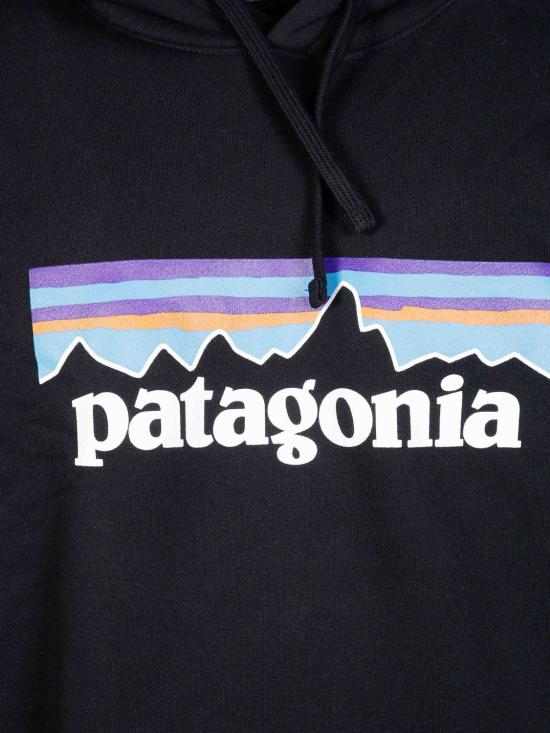 26FW 파타고니아 P-6 로고 업라이절 후드 티셔츠 39622 BLK Black - PATAGONIA