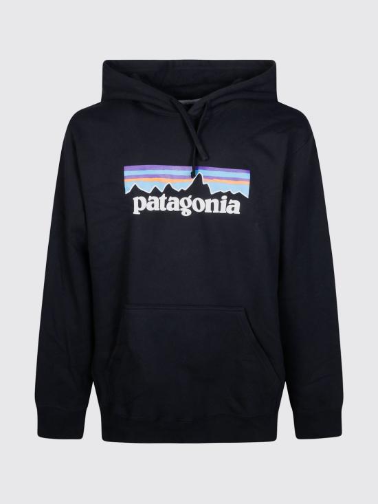 26FW 파타고니아 P-6 로고 업라이절 후드 티셔츠 39622 BLK Black - PATAGONIA
