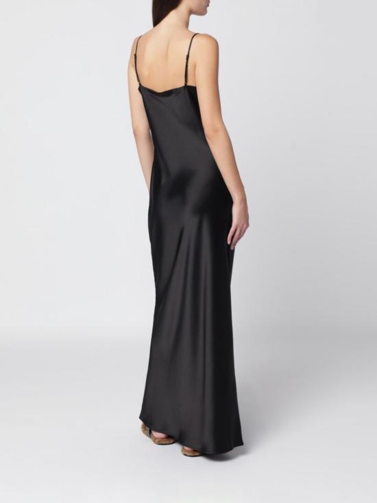 26FW 알마다 라벨 롱 원피스 6526PL BL Black - ALMADA LABEL