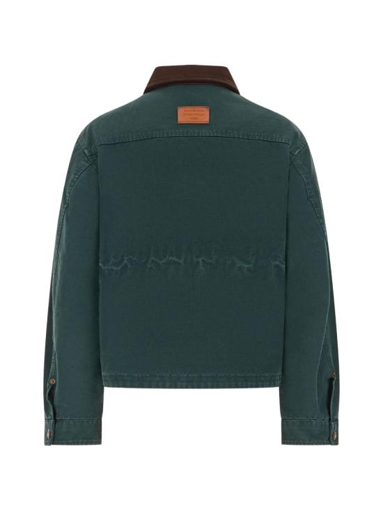26FW 아크네 스튜디오 워싱 캔버스 블루종 자켓 A90755 AAX GREEN - ACNE STUDIOS