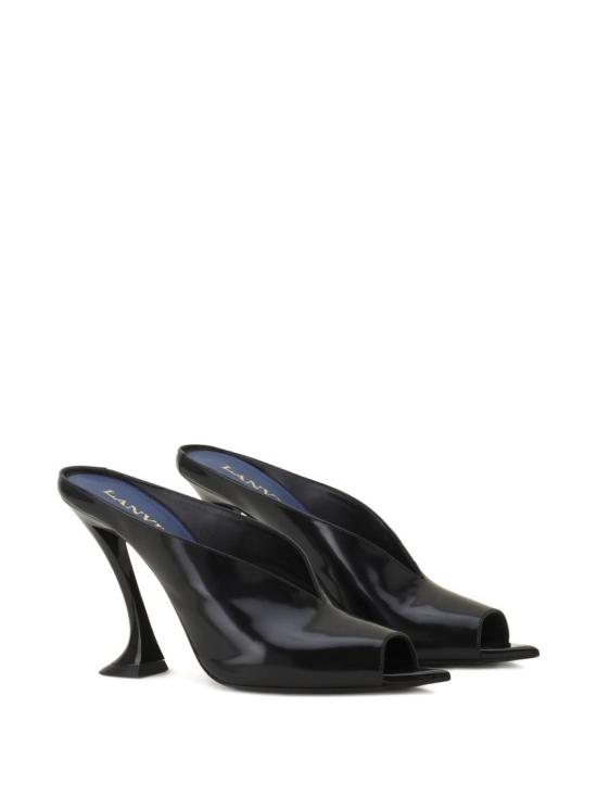 26FW 랑방 뮬/슬리퍼 FW PUGA0D SPAZ H25 Black - LANVIN