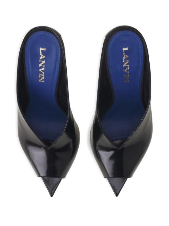 26FW 랑방 뮬/슬리퍼 FW PUGA0D SPAZ H25 Black - LANVIN