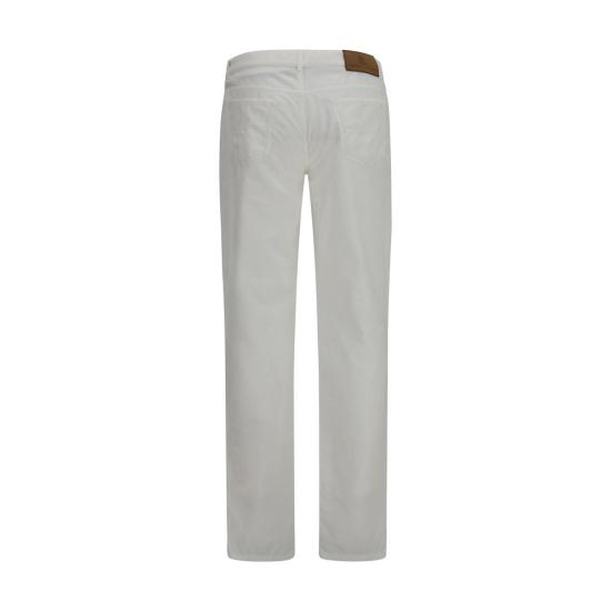 26FW 브루넬로 쿠치넬리 팬츠 BRM279NI1780C2200BB WHITE - BRUNELLO CUCINELLI