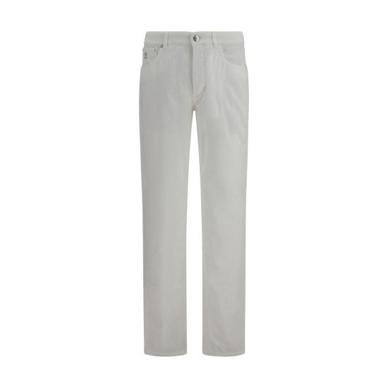 26FW 브루넬로 쿠치넬리 팬츠 BRM279NI1780C2200BB WHITE