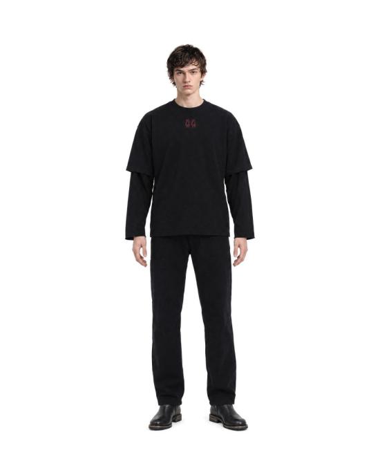 26FW 44레이블 긴팔 티셔츠 6159797 Black - 44 LABEL