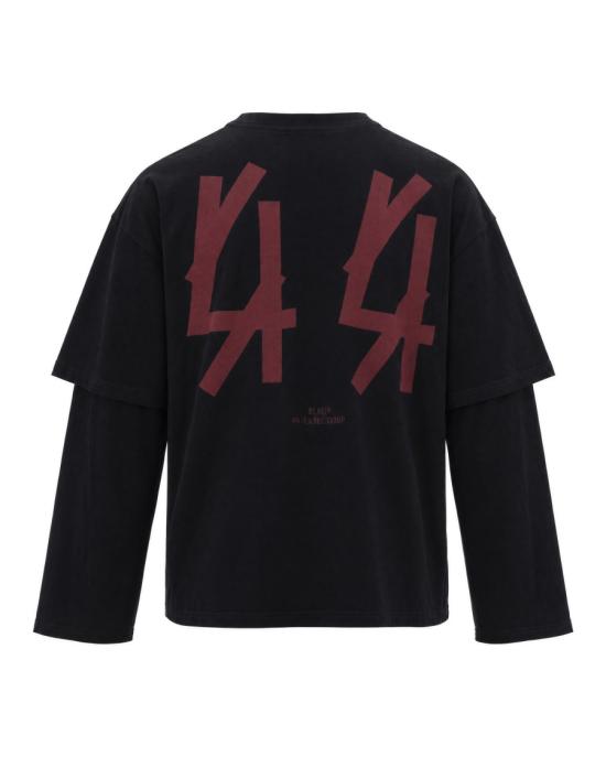 26FW 44레이블 긴팔 티셔츠 6159797 Black - 44 LABEL
