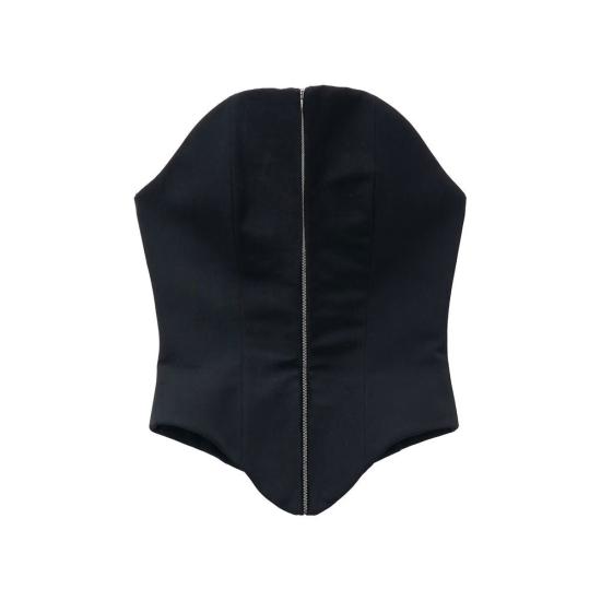 26FW 알렉산더 맥퀸 바디수트 티셔츠 AL819107QJADA1000BB BLACK