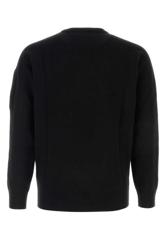 26FW 씨피 컴퍼니 렌즈 디테일 니트 21CMKN096A110149A 999 BLACK - C.P. COMPANY