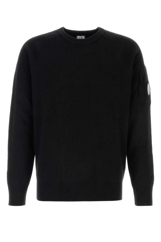 26FW 씨피 컴퍼니 렌즈 디테일 니트 21CMKN096A110149A 999 BLACK