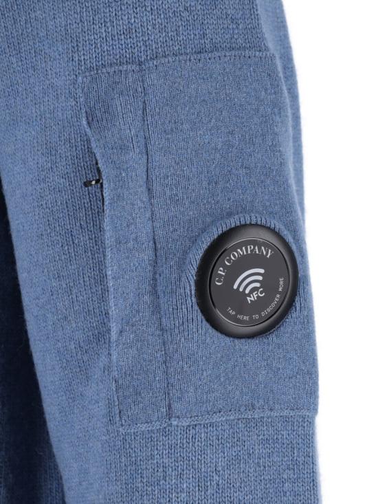 26FW 씨피 컴퍼니 니트웨어 21CMKN708A 110149A871 Blue - C.P. COMPANY
